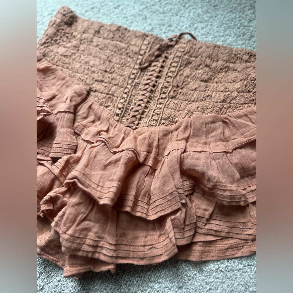 FREE PEOPLE
Fp One Lucia Mini Skirt - Clay Brown - Picture 8 of 12